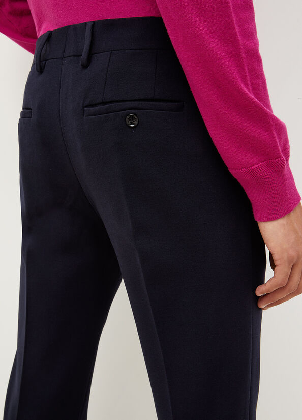 Pantalones Liu Jo Regular Fit Chinos Hombre Azules Oscuro | JKV-059387