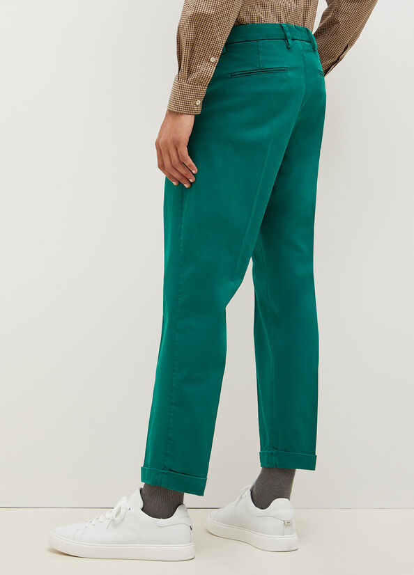 Pantalones Liu Jo Regular Fit Chinos Hombre Verde | SHG-746029