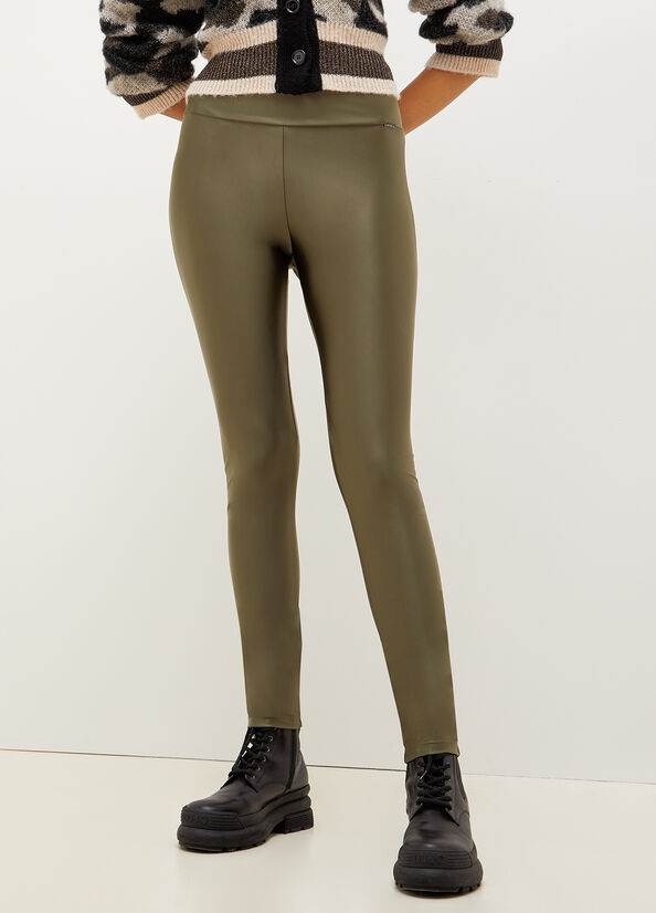 Pantalones Liu Jo Stretch Jersey Leggings Mujer Verde | HCE-345680