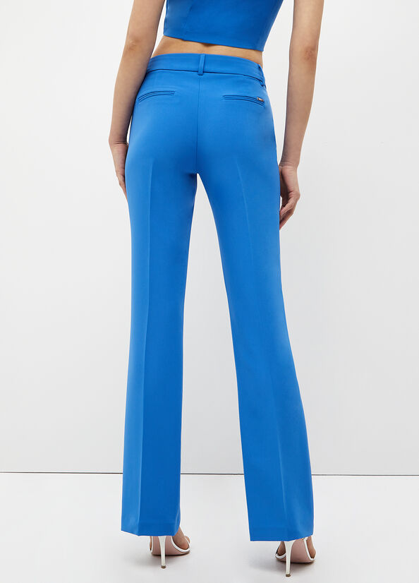 Pantalones Liu Jo Stretch Lj Mujer Azules Claro | ZMO-480257