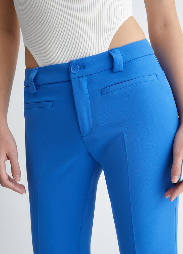 Pantalones Liu Jo Stretch Mujer Azules Claro | RXQ-745389