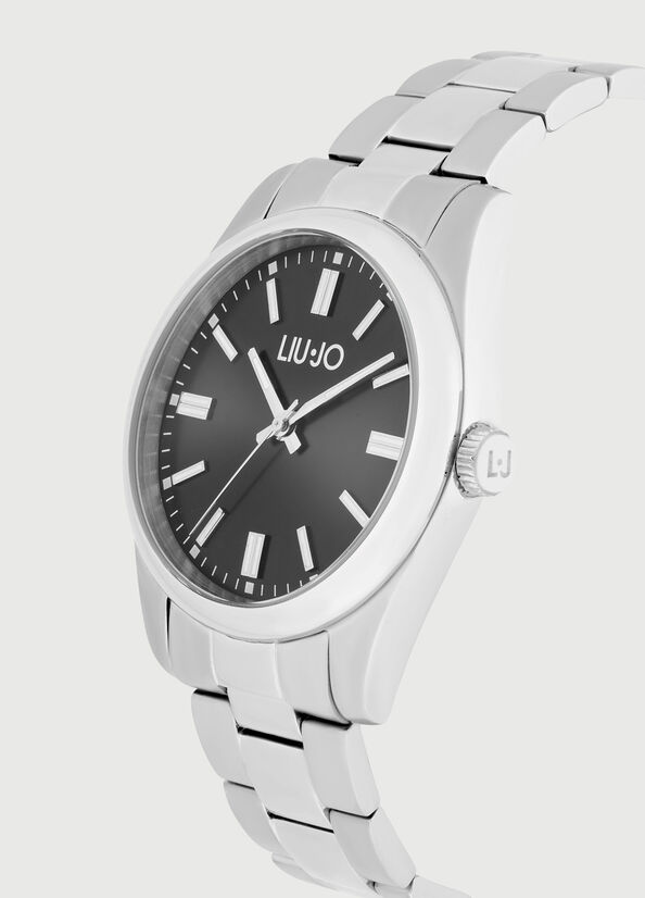 Relojes Liu Jo Steel Hombre Plateadas Negras | EXM-074865