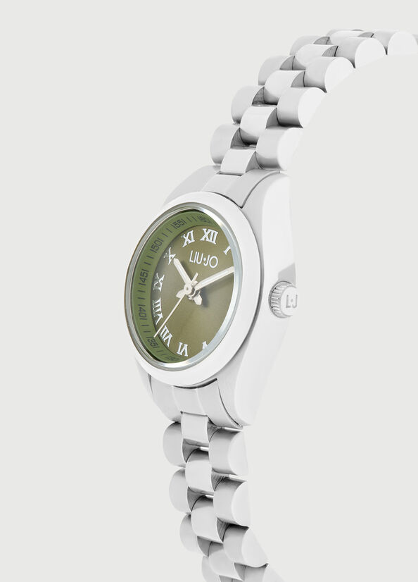 Relojes Liu Jo Steel Mujer Plateadas Verde | QXR-048651