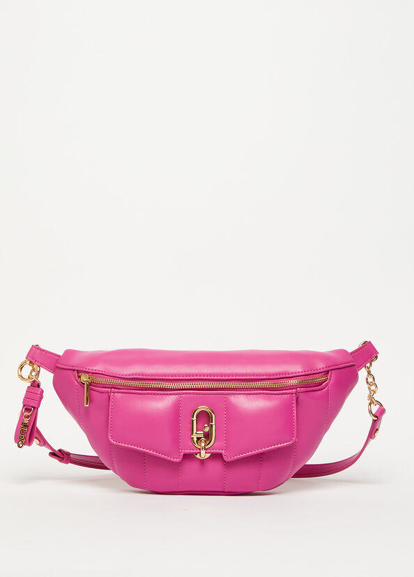 Riñonera Liu Jo Eco-Friendly Pouch Mujer Fucsia | TNQ-851467