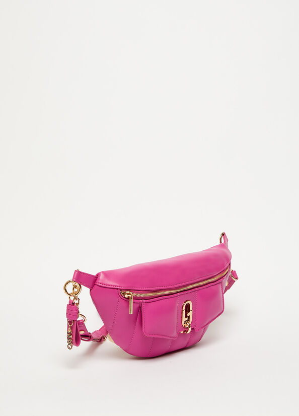 Riñonera Liu Jo Eco-Friendly Pouch Mujer Fucsia | TNQ-851467