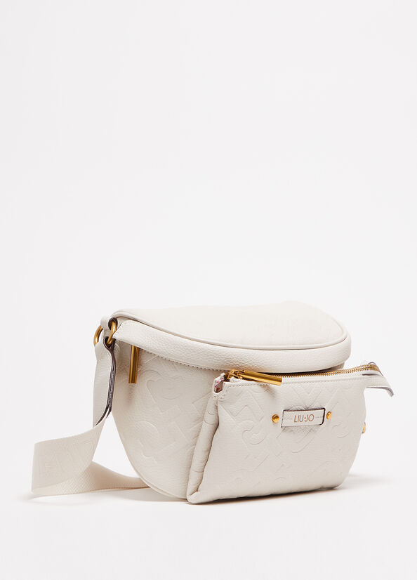 Riñonera Liu Jo Pouch With Logo Mujer Beige | RIF-917346