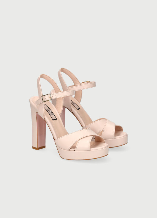 Sandalias Liu Jo With Anchos Heel Mujer Rosas Claro | JDV-034978