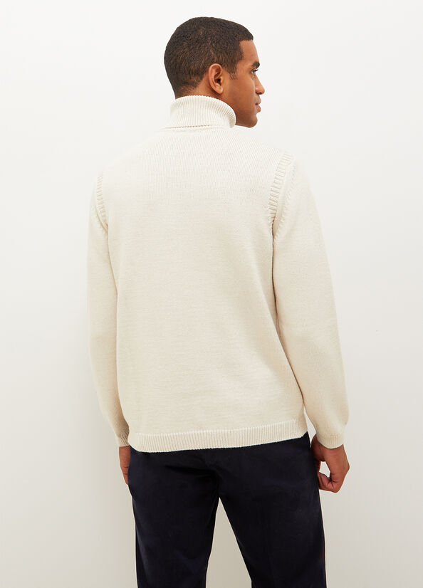 Suéteres Liu Jo Eco-Friendly Turtleneck Hombre Blancas | MBU-127309