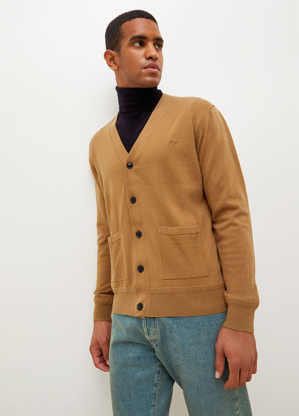 Suéteres Liu Jo Lana Cardigan Hombre Marrones | PJX-894137