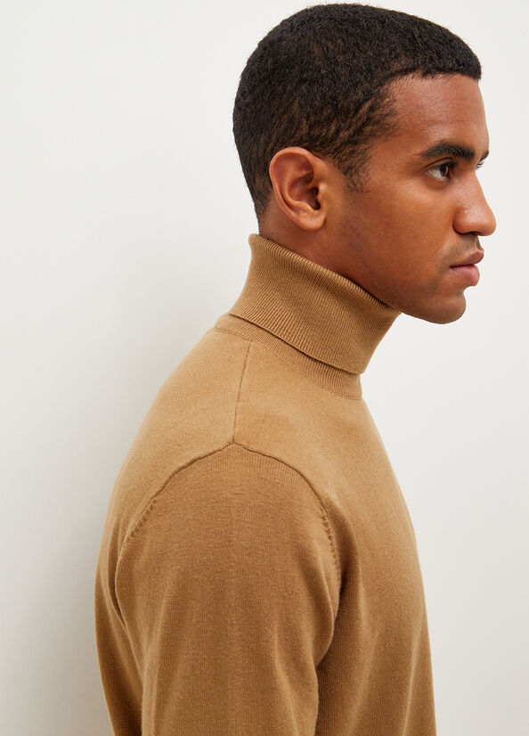 Suéteres Liu Jo Turtleneck In Algodon Hombre Marrones | BEV-276159