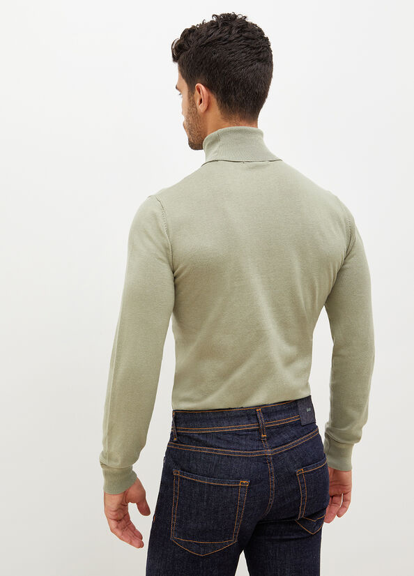 Suéteres Liu Jo Turtleneck In Algodon Hombre Verde Oliva | WLR-542138