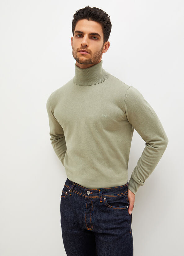 Suéteres Liu Jo Turtleneck In Algodon Hombre Verde Oliva | WLR-542138