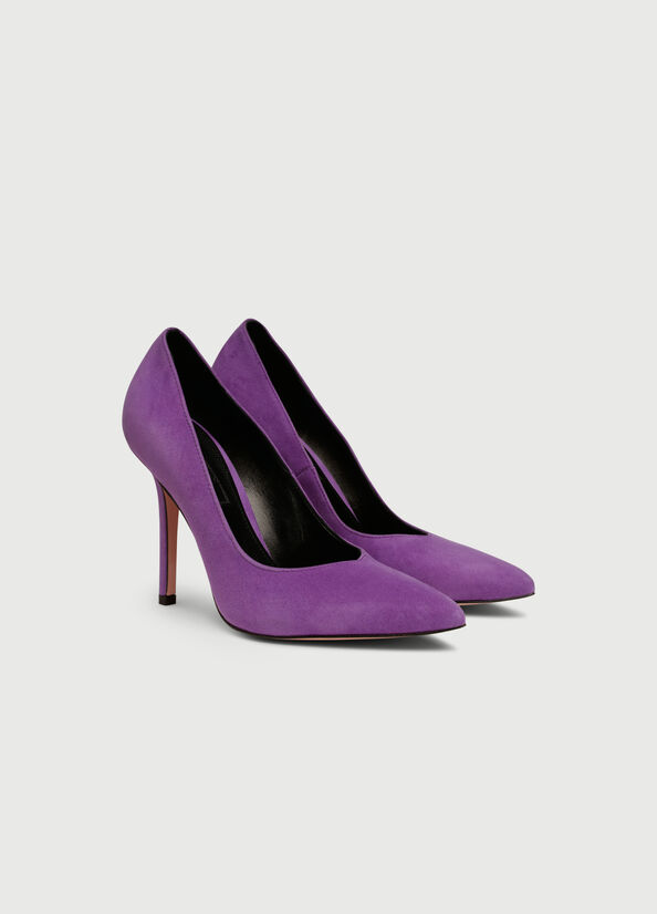 Tacones Altos Liu Jo Gamuza Mujer Moradas | LYH-543918