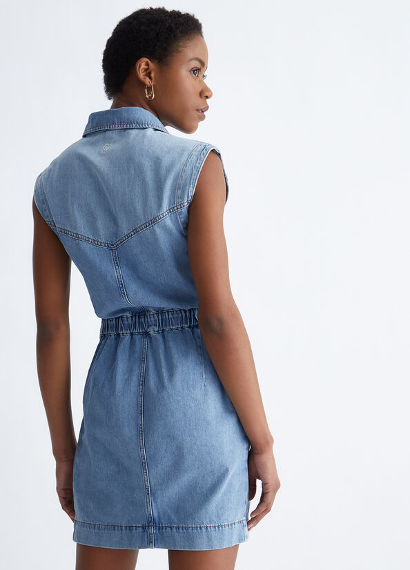 Vestido Liu Jo Denim Mujer Azules | LIW-534267