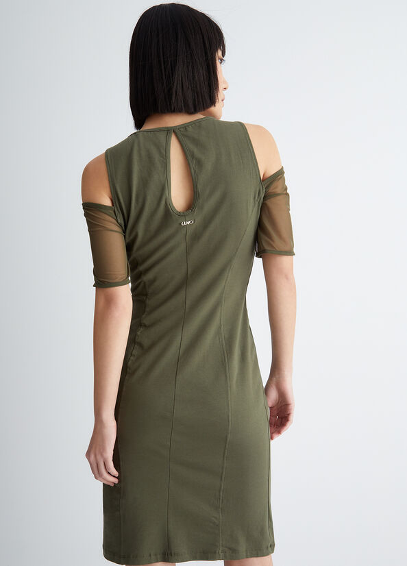 Vestido Liu Jo Eco-Friendly Casuales Mujer Verde Oliva | ZJV-024758