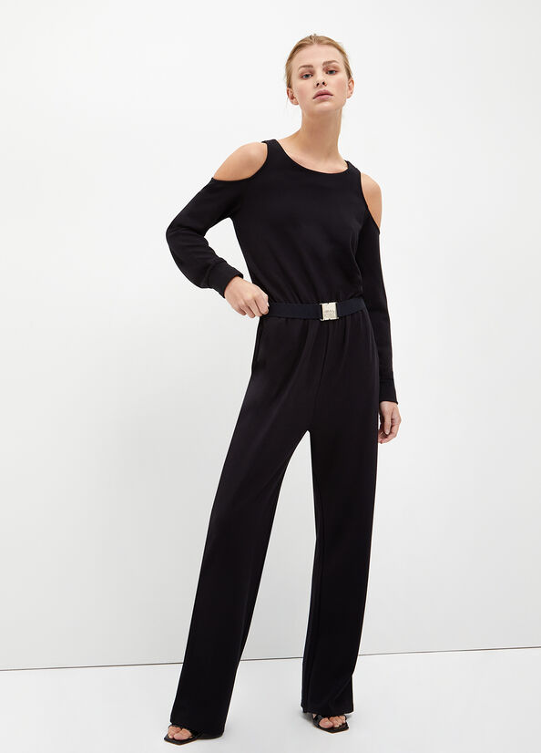 Vestido Liu Jo Jumpsuit With Mujer Negras | QLW-901482