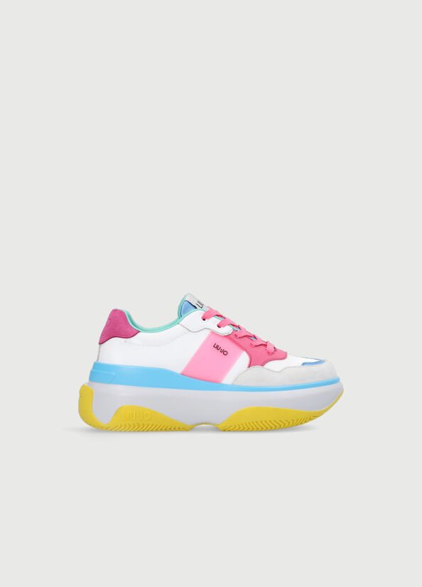 Zapatillas Liu Jo Fornido Multicoloured Mujer Rosas | GKO-956801