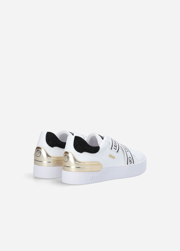 Zapatillas Liu Jo Slip Ons With Logo Mujer Blancas | XGU-286475