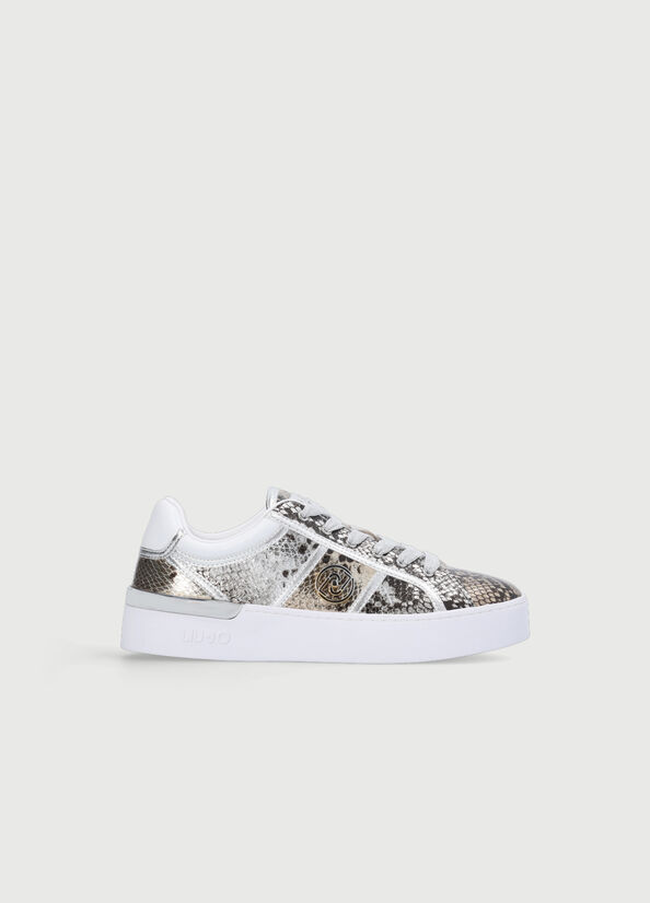 Zapatillas Liu Jo With Snakeskin Effect Print Mujer Serpent | WNJ-938541