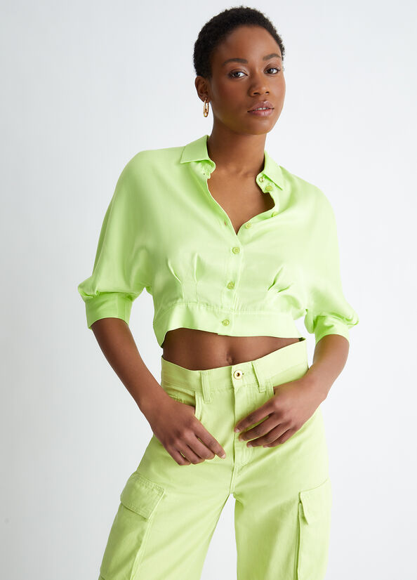 Camisas Liu Jo Eco-Friendly Mujer Verde | TYF-937801