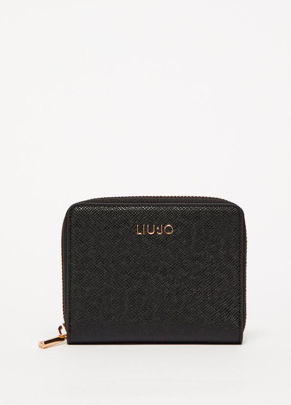 Carteras Liu Jo Zip Around Mujer Negras | POV-796245