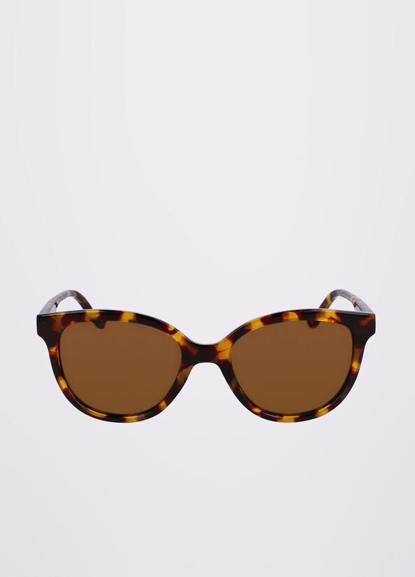 Gafas de Sol Liu Jo Rectangular Mujer Marrones | MZE-564278