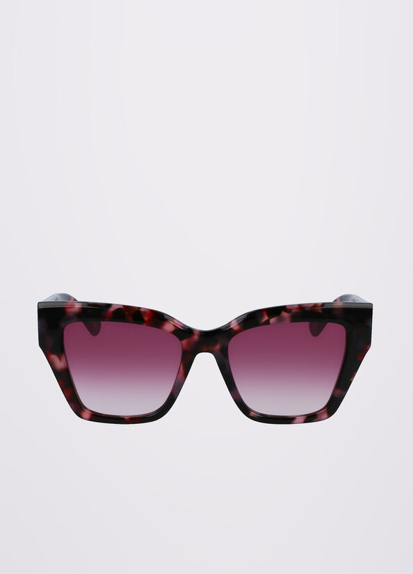 Gafas de Sol Liu Jo Rectangular Mujer Moradas | WVD-973056