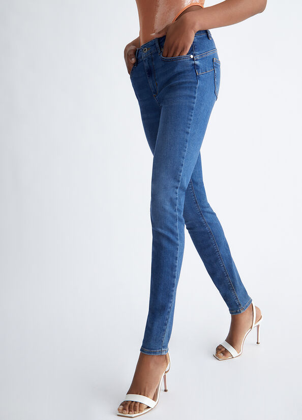 Jeans Skinny Liu Jo Eco-Friendly Mujer Azules | AJB-914078