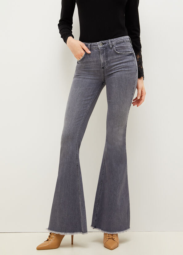 Jeans Straight Liu Jo Eco-Friendly Mujer Gris | KLU-267918