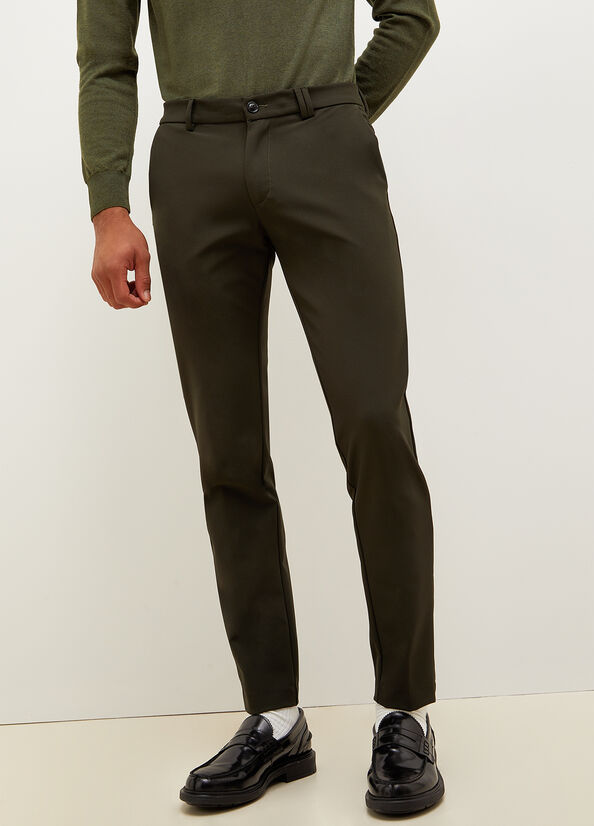 Pantalones Liu Jo Slim Fit Chinos Hombre Verde | GML-912845