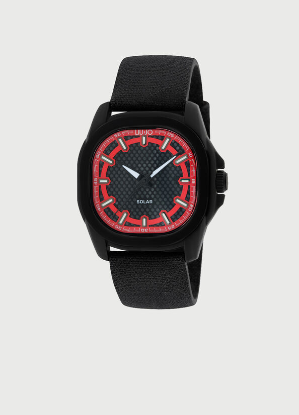 Relojes Liu Jo With Denim Correa Hombre Negras Rojas | CST-193270